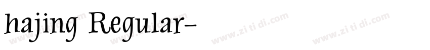 hajing Regular字体转换
